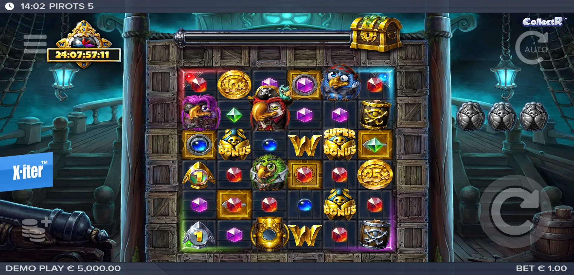 Serie completa Pirots demo gratis — da Pirots 1 a Pirots 5