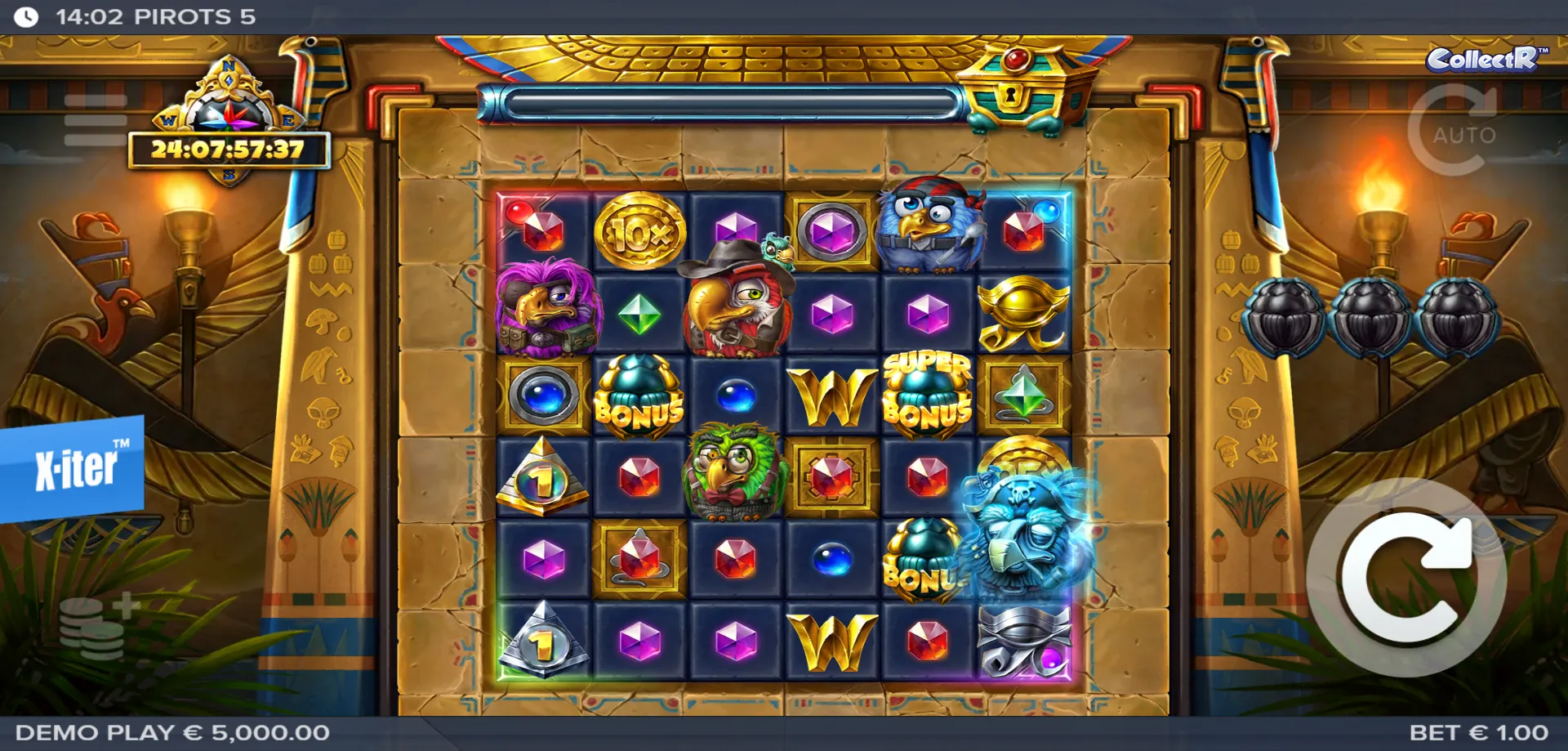 Pirots 5 Cursed Temple slot ELK Studios per giocatori italiani