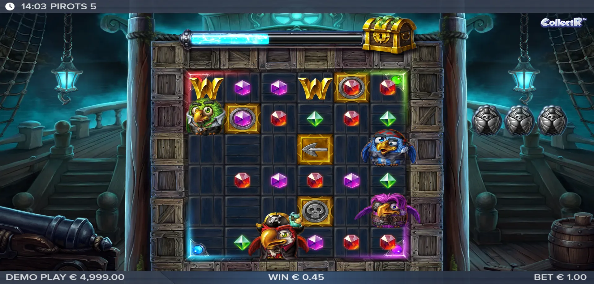 Pirots 5 slot ELK Studios griglia CollectR — gioco equo e RTP